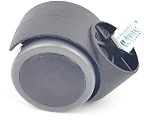 Roulettes silencieuses en nylon for chaise d'ordinateur, roulettes de chaise de patron, vis M10 L11 mm, 4 pièces