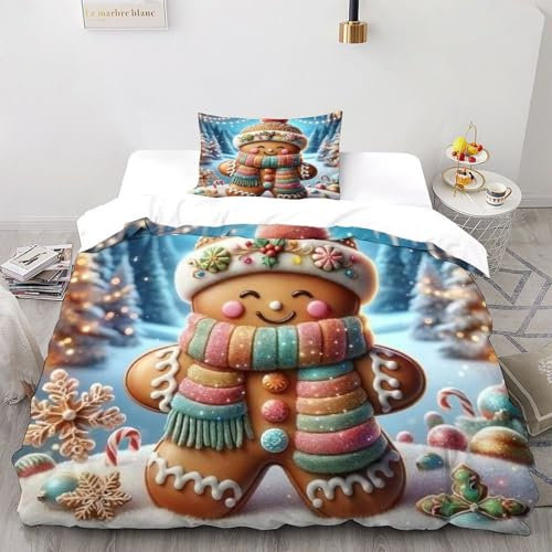 SOJFGSNAJ Biskuit Minions Bettwäsche Festival Totem Damen Kinder Mädchen Wendebettwäsche Für Einzelbett - Bettbezug Bettbezug Mit Kissenbezug Single(135x200cm)
