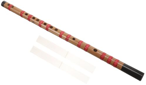 TOPBATHY Traditionelle Holzflöte Lang Einsteiger Querflöte aus Robustem Holz Leicht und Tragbar Praktisches Musikinstrument für Anfänger Einfache Handhabung und Langlebig