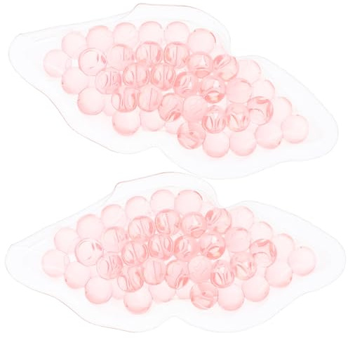 PAMINGONO 2 Stück Wiederverwendbare Lippen kühlpads Tragbare Tpu Gel patches für Kalt Warmanwendung Beruhigend und Erfrischend zur Lippenpflege und Entspannung Leicht und Sicher für Zuhause