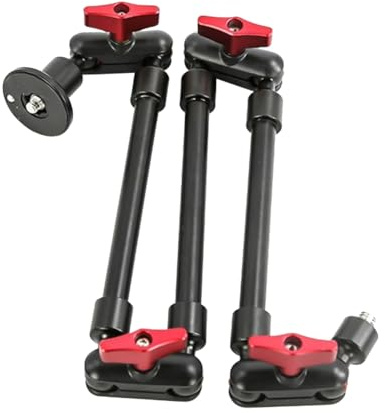 Xnuiasqe Magic Articulated Arm Bracket Three Folding Wall Mount for Smartphone Camcorder Action Camera Clamp Tablet Webcam