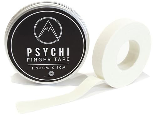 Psychi Zinc Oxide Sports Strapping Finger Tape For Rock Climbing Boxing Gymnastics Physio - White (1.25cm)