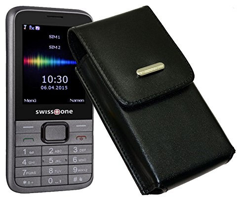 Vertikal Etui für / SWISSTONE SC560 / Köcher Tasche Hülle Ledertasche Vertical Case Handytasche mit einer Gürtelschlaufe auf der Rückseite