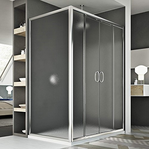Cabine Douche 70x180 CM H185 granité C modèle Replay Duo 2 Portillons