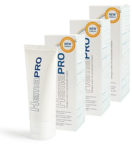 Hämorriden - 3 Hemapro Cream: Creme zur Hämorrhoiden Linderung