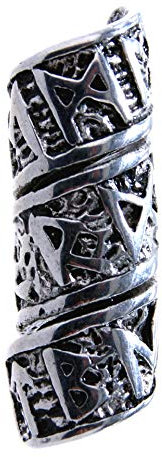 Kiss of Leather Bartperle Haarperle Edelstahl Runen 5mm 1295
