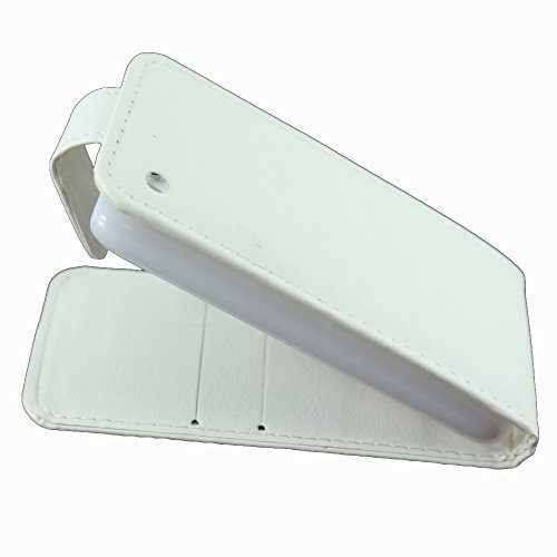 ebestStar - kompatibel mit iPhone 3 Hülle iPhone 3GS Etui mit Klappe, PU Kunstleder Handyhülle Schutzhülle Case Cover, Weiss [iPhone: 115.5 x 62.1 x 12.3mm, 3.5'']