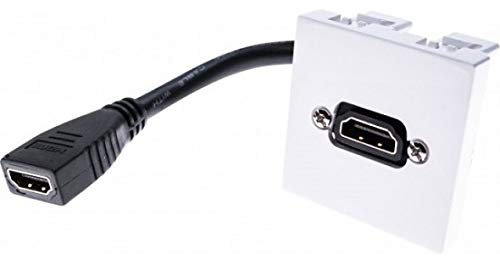 CONECTICPLUS Prise Murale HDMI Femelle avec câble de 10cm coudé