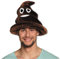 NET TOYS Emoji-Hut Kackhaufen | Braun in Hutgröße 59 | Ausgefallene Unisex-Kopfbedeckung Emoticon Shit Happens | Ideal für Bad Taste Party & Mottoparty