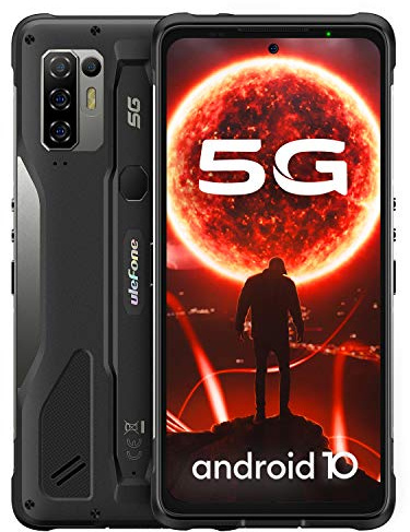 Ulefone 5G Smartphone Debloque Incassable, Armor 10 (2021) Octa-Core 8Go+128Go Android 10 Écran 6.67 FHD+ 64MP IP68 / IP69K 5800mAh 5G Double SIM Telephone Portable GPS NFC OTG Charge sans Fil TypeC