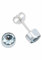 Ohrstecker 925 Silber Blau Topas hellblauer Stein Edelstein Ohrringe echt Silber Damen Sterling Silber Stecker Geschenk(MOS-038-62)