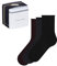 FALKE Damen Socken Happy Giftbox Uni Multipack W So Baumwolle einfarbig 3 Paar, Mehrfarbig Black Navy Blue Dark Grey 0050, 39-42