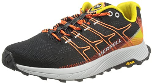 Merrell MOABFLIGHT-Black/Sulphur Scarpe,Unisex,42,Black/Sulphur
