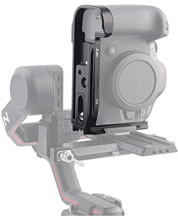 L Winkel für EOS R6 II, Hersmay Vertikalständer Arca Swiss Schnellwechselplatte L-Bracket Plate L Winkel für Canon EOS R6 Mark II Kamera Kompatibel mit DJI Ronin RS2 RS3 Pro RSC 2