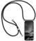 YAMCCCSE Handykette Handyhülle für Huawei P Smart Plus 2019 / Honor 20 Lite mit Band - Transparent Handy-Kette Handy Hülle mit Kordel zum Umhängen Handyanhänger Halsband Lanyard Case - Schwarz