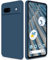 GiiYoon Cover per Google Pixel 7A Custodia in Silicone, Custodia Antiurto Case Sottile in Silicone TPU con Strato Interno in Fibra e Protezione della Fotocamera, Blu