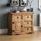 Vida Designs Corona Sideboard, 1 Tür, 4 Schubladen, Kiefer massiv, 76 x 86 x 40 cm