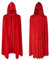 AOOWU Mittelalter Umhang Kapuzenumhang, Junge,Mädchen Halloween Umhang mit Kapuze, Rot Umhang,Umhang kostüm Cape Satin, Umhang Kostüm Mantel Halloween Weihnachten Karneval Kostüm