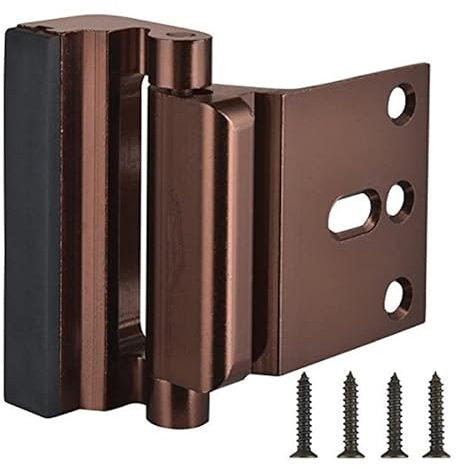 Ferramenta e Serrature per Porte Brown Lega di Alluminio Porta Blindata Blocco di Sicurezza Serratura della Porta della Famiglia del Bambino antifurto Tappo del Portello