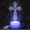 Moderne LED Ambiente Lampe Christus Christenkreuz Religion, Geschenkidee deko Katholisch Christlich Christus. Lampe deko Büro Wohnzimmer, TOP