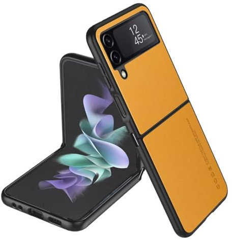 Topme Custodia Compatibile con Samsung Galaxy Z Flip3 / Samsung Galaxy Flip 3 2021 (6.7) – Protezione Sicura e Elegante - Giallo