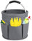 Partideal Tool Bag with Handle, 17 liters Bucket Tool Organizer Bag, Collapsible Garden Small Tools Bag, Portable Multi Cleaning Organiser Caddy, Multi Pocket Craft Caddy Universal