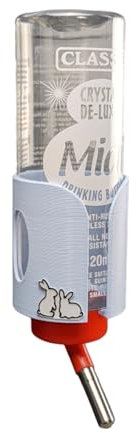 Guinea Pig & Rabbit Water Bottle Holder For Wall and Cage Mounting (Large, Pastel Blue)