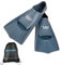 Aqua Speed RECO Set HIGH TECH Kurze Schwimmflossen für Erwachsene und Kinder + ULTRAPOWER #Swim Beutelrucksack | Herren | Damen | Trainingsflossen | Farbe:ozeanischer onyx/01, Größen:37/38