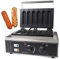 MEHOOSPVN 1500W Edelstahl Elektrische Waffeleisen Kommerzielles Waffelgerät Corn Dog Stiel Waffeleisen Waffel am Stiel Küchengeräte Waffeln Am Stiel Waffle Maker Backt 6 Waffeln/Hot Dogs in 5 Minuten