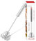 Qukaka Hand mixer whisk,stainless steel semi automatic whisk,egg spinner,wisking tool,whipped cream dispenser,easy whisk for cooking,Beating&Stirring(12in)