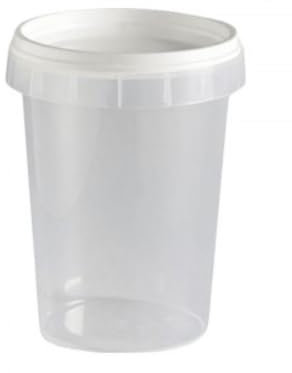 Lot de 10 Pots en Plastique avec Couvercles de 250g, Nicot Transparent avec Languette (PAL), Pots pour Conditionner le Miel ou autre utilisation Alimentaire, Prêts à l’emploi. FABRIQUER EN FRANCE
