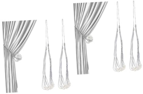 PRETYZOOM 4 Stück Schnur Zum Binden Von Perlenvorhängen Raffhalter Für Perlenvorhänge Vintage-vorhänge Raffhalter Für Gardinen Für Fenstervorhänge Gardinenhalter Dekorativ Leder