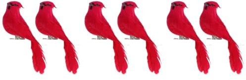 STOBAZA 6stücke Künstliche Vögel Für Hochzeits Und Festtagsdekoration Realistische Ornamente Für Garten Balkon Und Zuhause Tierliebhaber