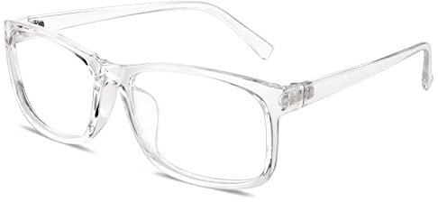 GQUEEN Brille Ohne Stärke Fake Brille Nerdbrille Damen Herren UV400,PO2