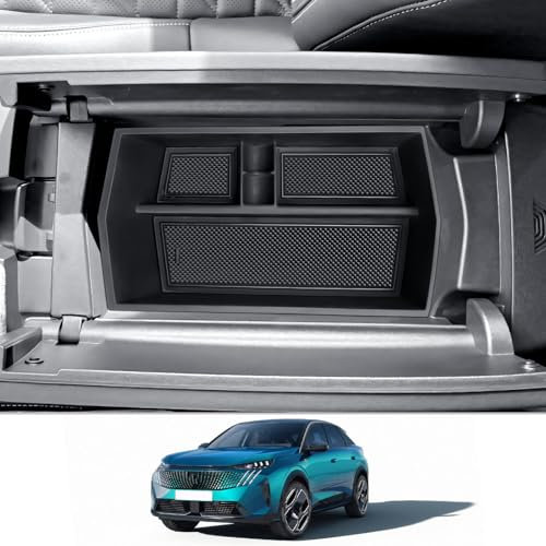 CDEFG Compatibile con Peugeot 3008 P64 E-3008 2024 console centrale, bracciolo, vano portaoggetti, per auto, centro, organizer per console organizer per vassoi e-3008 GT Allure