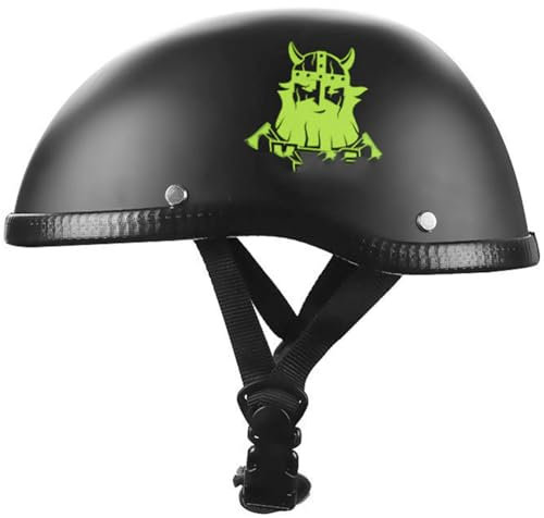 Casco Scodella,Casco A Mezza Calotta Casco Per Scooter Casco Per Ciclomotore Mezzo Casco Per Moto Casco Per Scooter Casco Per Ciclomotore Omologato DOT/ECE Per Adulti 4