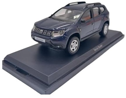 BMAONZ Scale Diecast Model 1:43 For Dacia Duster Blue Vintage Simulation Alloy Car Model Interior Decoration Surprise Toys Pre-Built Model Motor Vehicles