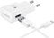 Caricabatterie originale EP-TA20EWE (Micro-USB) Ricarica Rapida per Samsung Galaxy S3, S4, S6, S7, S7 Edge, Note 4, 5, Bianco (Bulk)