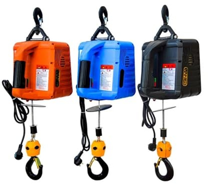 Polipasto eléctrico portátil de 500 kg con cabrestante cable acero for uso doméstico(Manual style)