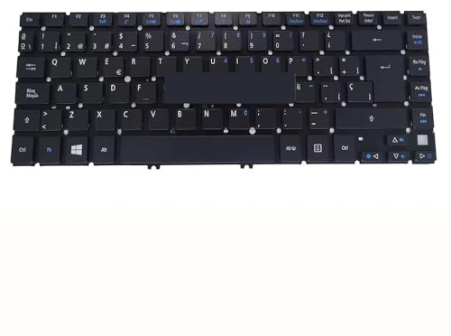 LINGOZS Spanische Tastaturbeleuchtung für Aspire V5-471, 431, 431P, 431PG, 471G, SP/ES Spanien (passend für Lateinamerikanische Tastaturbelegung) 9Z.NBDBW.H0S Notebook