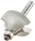 Trend Professional Bearing Guided Ovolo Router Cutter, 9.5mm Radius, 1/4 Inch Shank, 32mm Cut Diameter & 16mm Cut Length, Two Bearings, Tungsten Carbide Tipped, 46/140X1/4TC