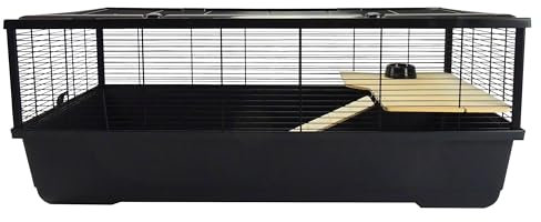 Hamster & Rat Cage Grosvenor XL 100cm x 54cm x 39cm - Black | Little Friends