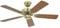 Ventilador de techo CLASSIC ROYAL, Ø del aspa 1030 mm, roble antiguo / latón pulido.