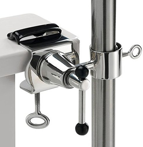 Exklusiver - 360° EDELSTAHLHALTER zur Befestigung von runden Schirm-Sat-Outdoor Stöcken mit Hülse 33 mm Ø mm an runden oder eckigen Elementen bis Ø 40 mm . Aus poliertem EDELSTAHL - Rostfrei - Säurefest - seewasserfest - antimagnetisch - Material: V 4 A - Chrom - Nickel - Molybdän - Titan - Legierung - Holly® Produkte STABIELO - Siehe Video: https://dailymotion.com/video/x6bzlwr -