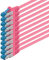 0,5m - CAT6a - Netzwerkkabel magenta - 10 Stück CAT 6 A Patchkabel 10000 Mbit s SFTP PIMF 500 MHz kompatibel zu CAT5 CAT6 CAT7 DSL Internet Switch Router