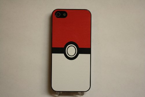 (164bi5) Pokemon Pokeball Apple iPhone 5 Black Case