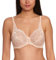 Charnos Rosalind Bra 165010 Underwired Non Padded Full Cup Lace Secret Support, Brulee, 34D