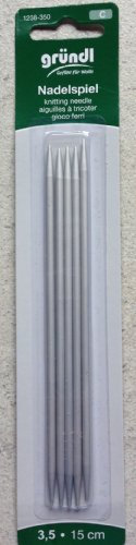 Gründl Nadelspiel, Aluminium, Stärke 3,0, 15 cm Länge,