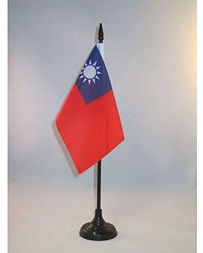 AZ FLAG - Tischflagge Taiwan - 15x10 cm - Republik China Tischfahne 10 x 15 Cm - Flaggen