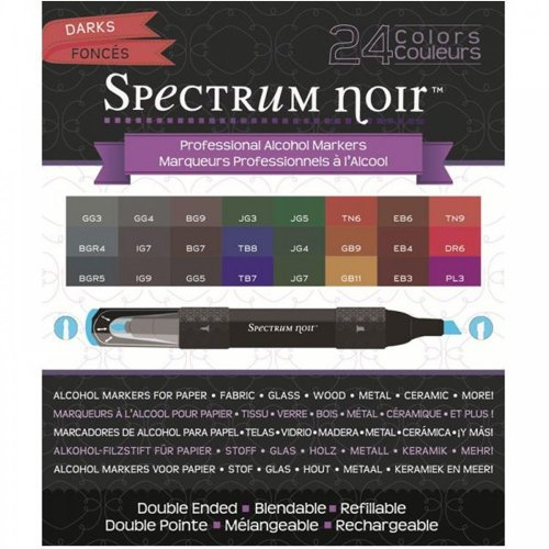 Spectrum Noir 24 Pen Box Set - Darks